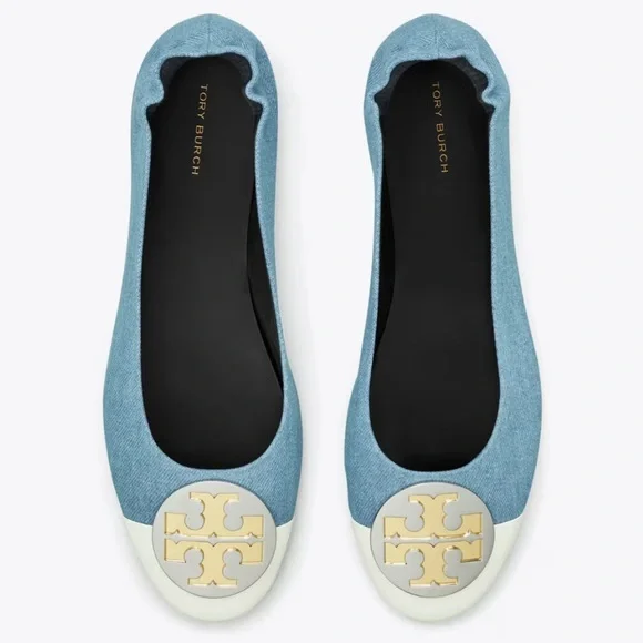 Tory Burch CLAIRE CAP-TOE BALLET - Picture 1 of 4